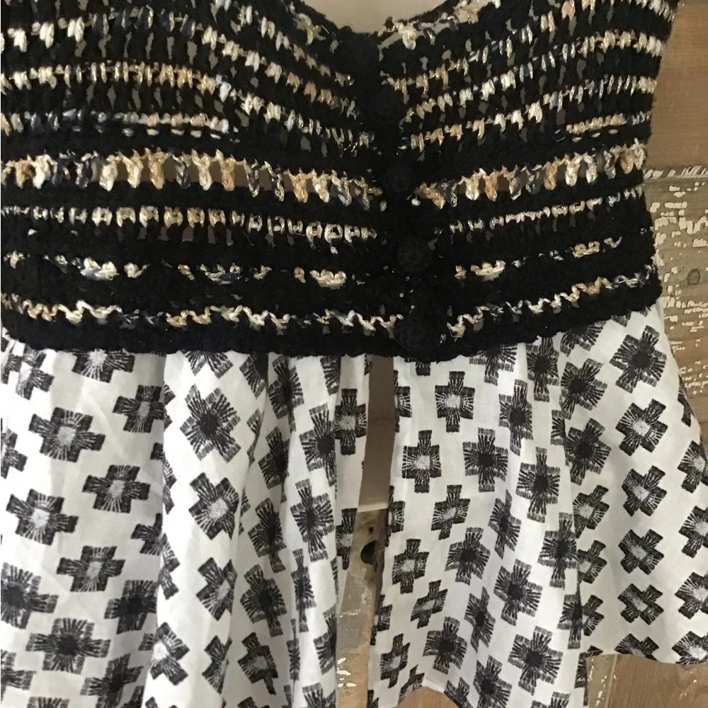 NWT By Anthropologie Freida Layered Sweater Tank top size M - Picture 6 of 13
